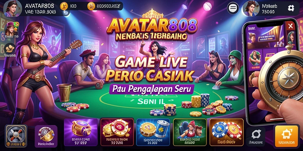 Tampilan gameplay Live Casino yang mengasyikkan di AVATAR808.