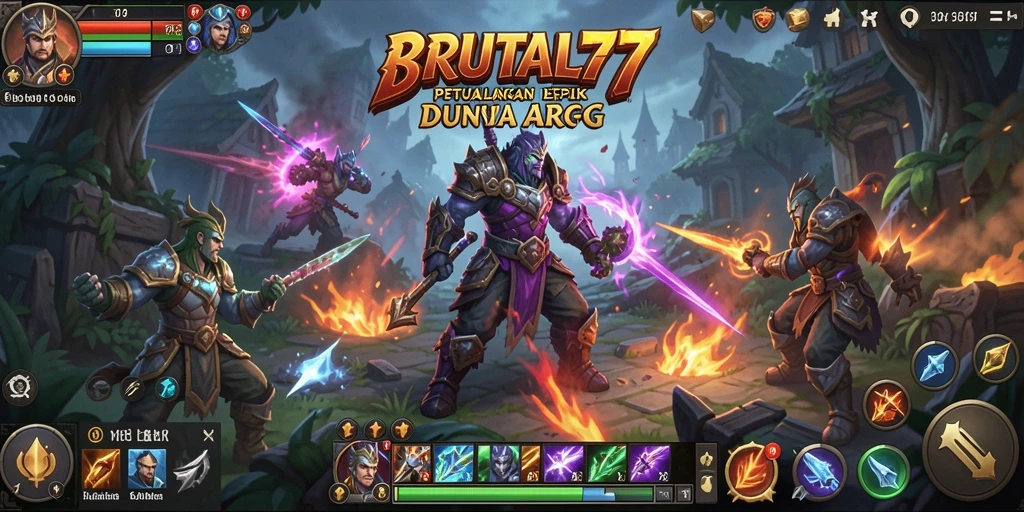 Gameplay intens dan grafis menawan di BRUTAL77.