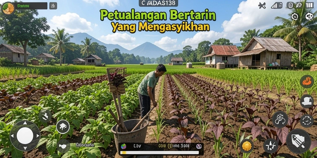 Gameplay menarik dalam CADAS138 dengan suasana pertanian yang hidup.