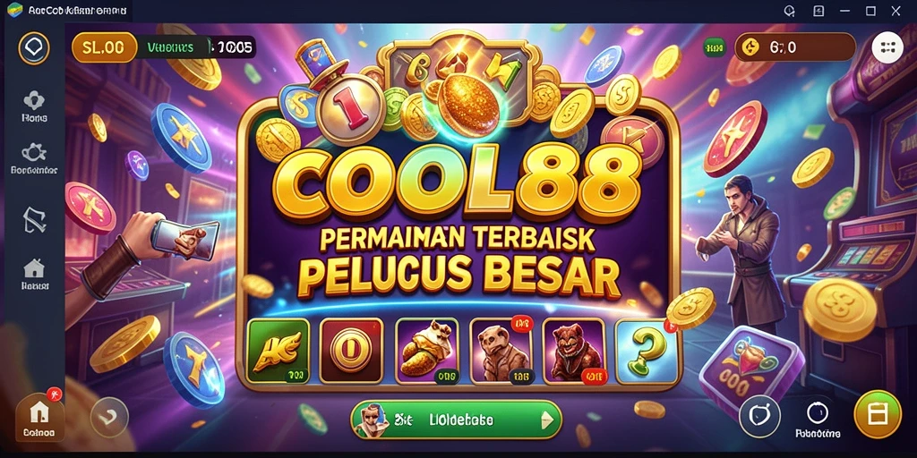 Tampilan gameplay slot COCOL88 yang mengasyikkan dan penuh warna.