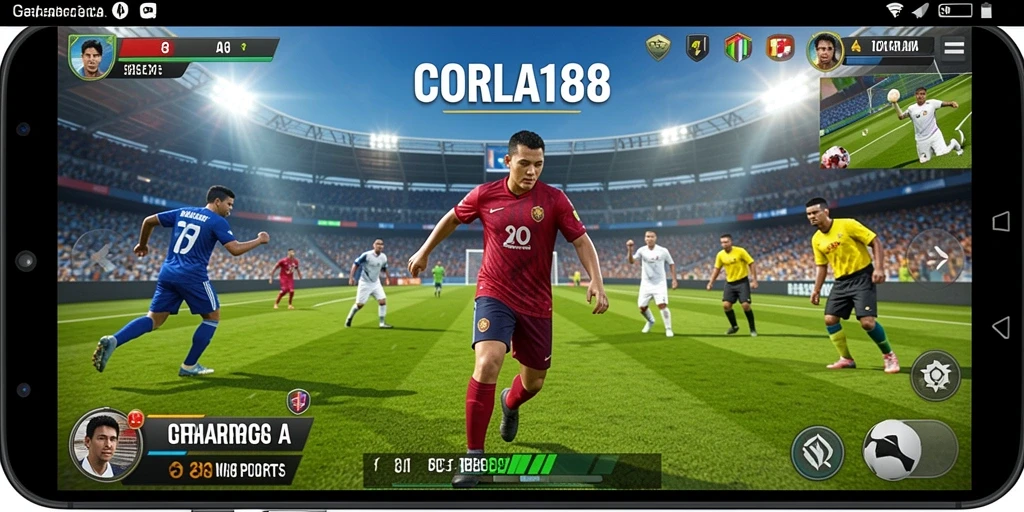 Gameplay menarik dari CORLA188 dengan grafis olahraga yang memukau.