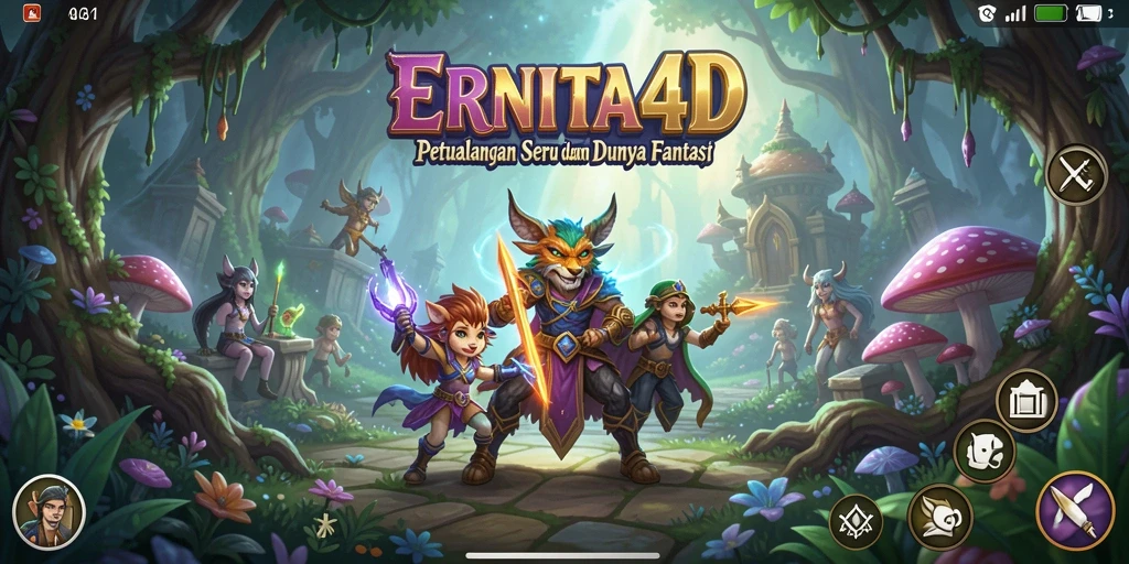 Tampilan gameplay menarik dari ERNITA4D yang menunjukkan petualangan epik.