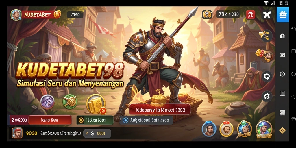 Screenshot utama KUDETABET98 menampilkan gameplay simulasi yang seru dan interaktif.