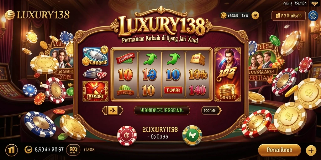 Tampilan gameplay menarik dari LUXURY138 dengan berbagai permainan kasino.