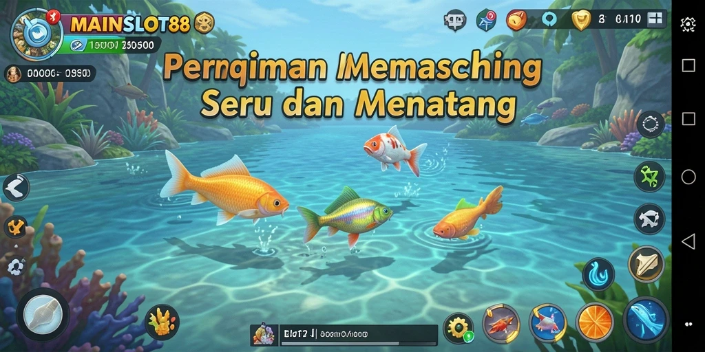 Tampilan gameplay seru di MAINSLOT88 saat menangkap ikan besar.