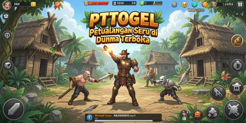 Screenshot PTTOGEL yang menampilkan eksplorasi dunia terbuka yang menarik.