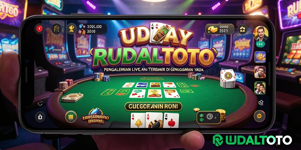 Tangkapan layar RUDALTOTO menampilkan dealer langsung dalam permainan Live Casino.