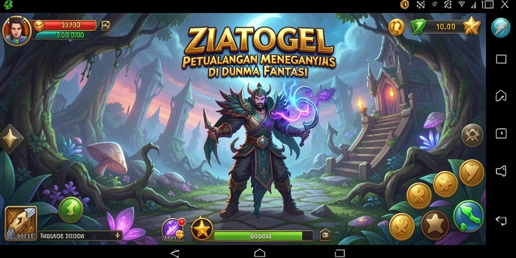 Tampilan gameplay ZIATOGEL yang menakjubkan dan penuh aksi.